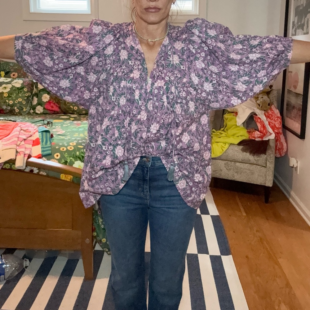 Mille Thalia top Floral in Purple - Picture 4 of 7